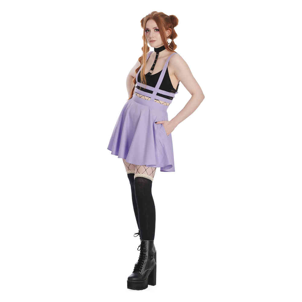 Banned - Lolita Jupe courte - Violet pastel